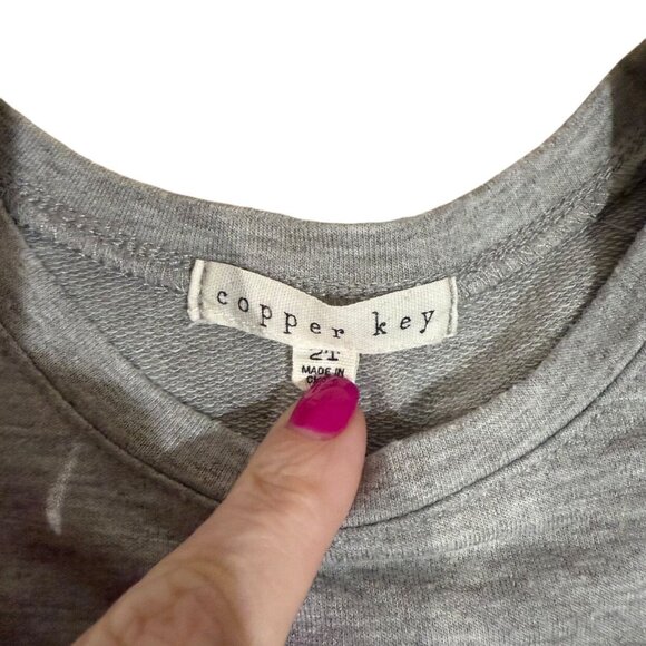 Copper Key Reindeer Sweater Grey Size 2T - Picture 3 of 4